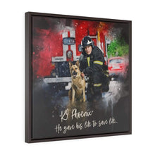 Load image into Gallery viewer, SQUARE FRAMED CANVAS - K9 Hero Store
