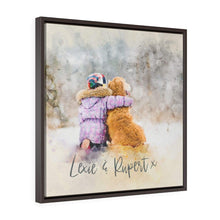 Load image into Gallery viewer, SQUARE FRAMED CANVAS - K9 Hero Store
