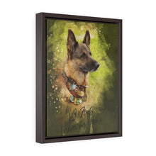 Load image into Gallery viewer, VERTICAL FRAMED CANVAS - K9 Hero Store
